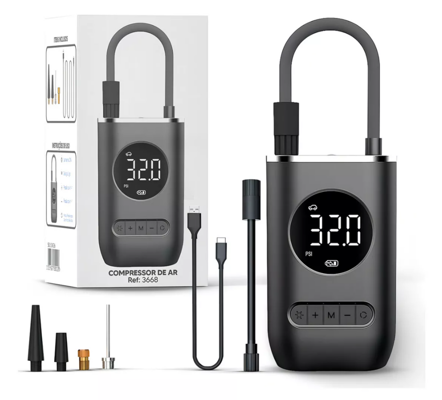Compresor de Aire Portátil Digital